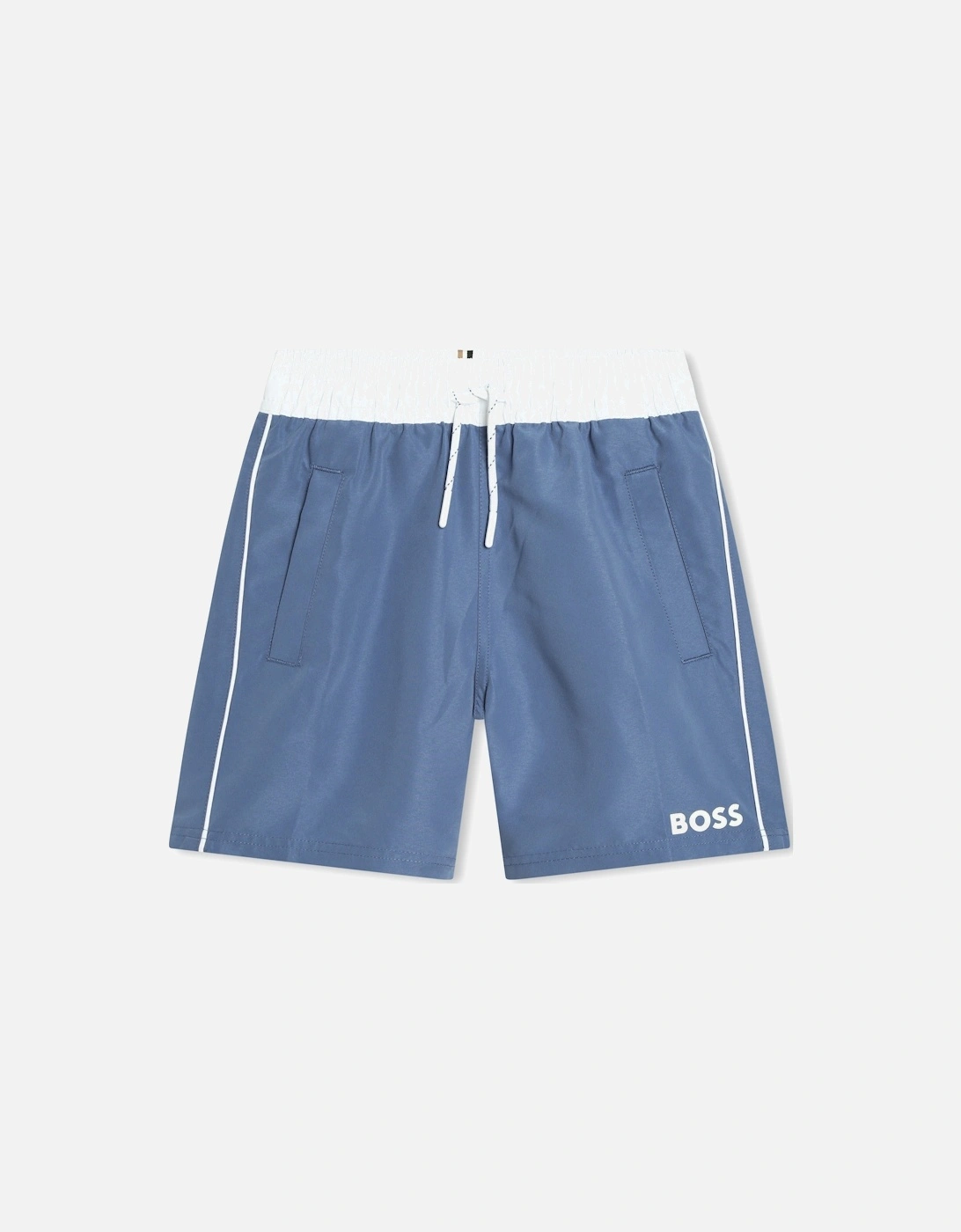 BOSS BOYS BLUE SLATE SWIM SHORTS, 3 of 2