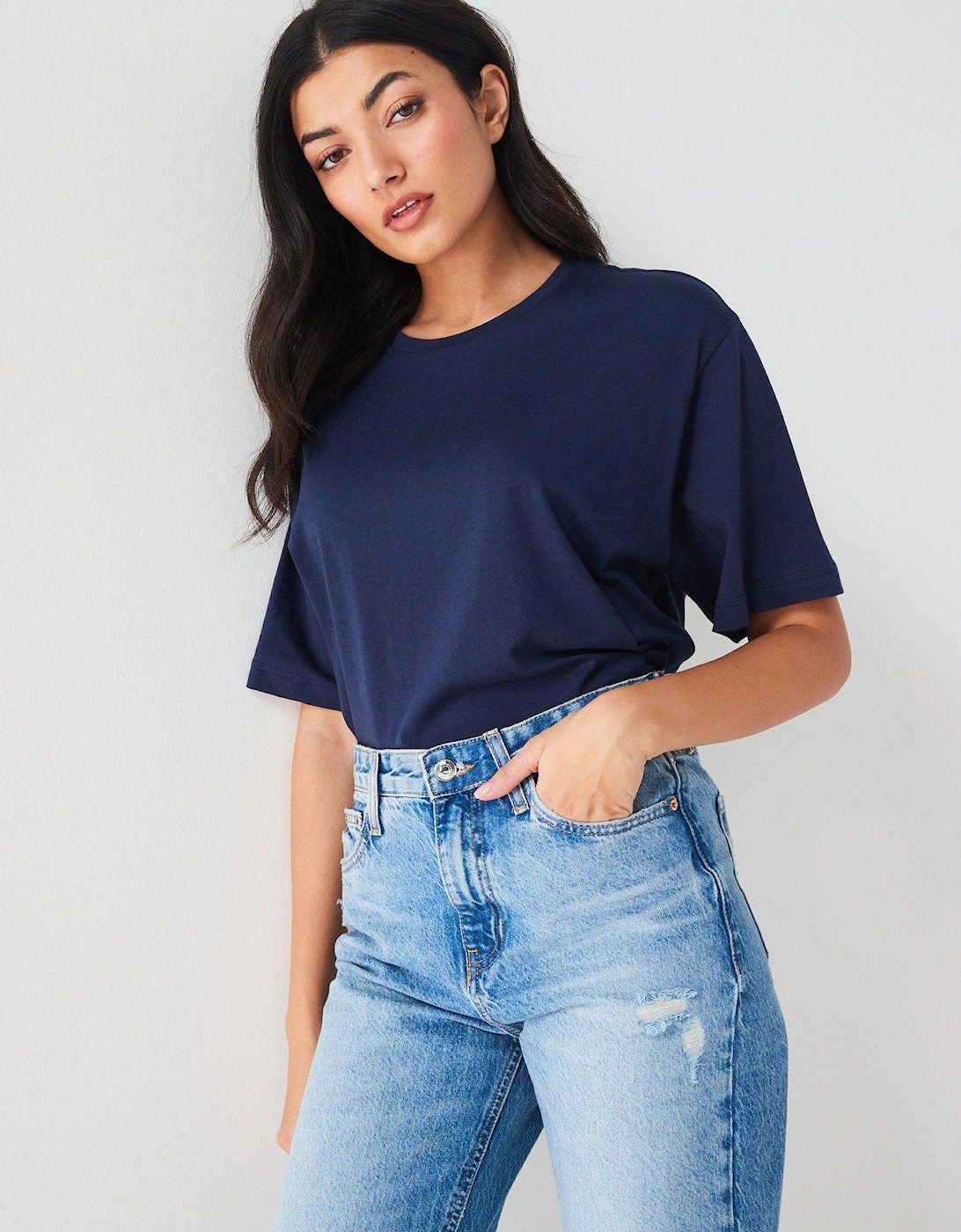 Essential Oversized T-Shirt - Navy, 2 of 1