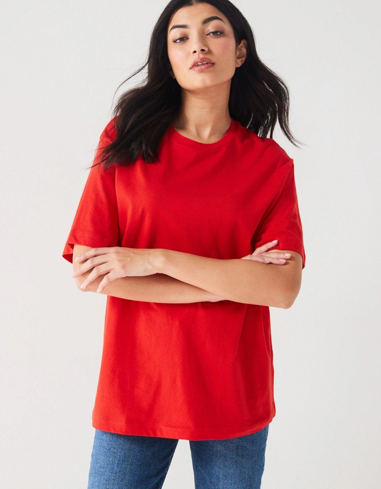 Essential Oversized T-shirt - Red
