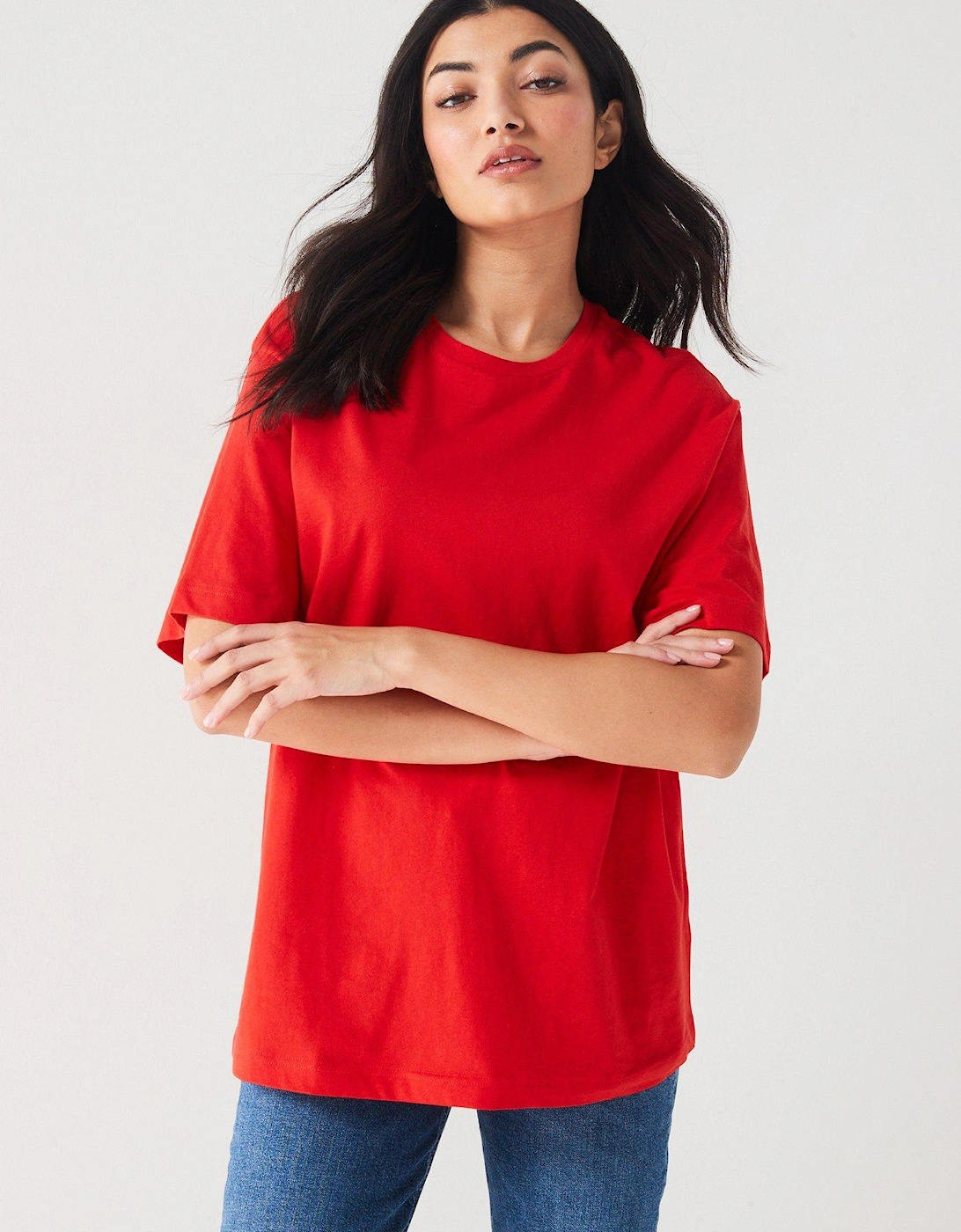 Essential Oversized T-shirt - Red, 2 of 1