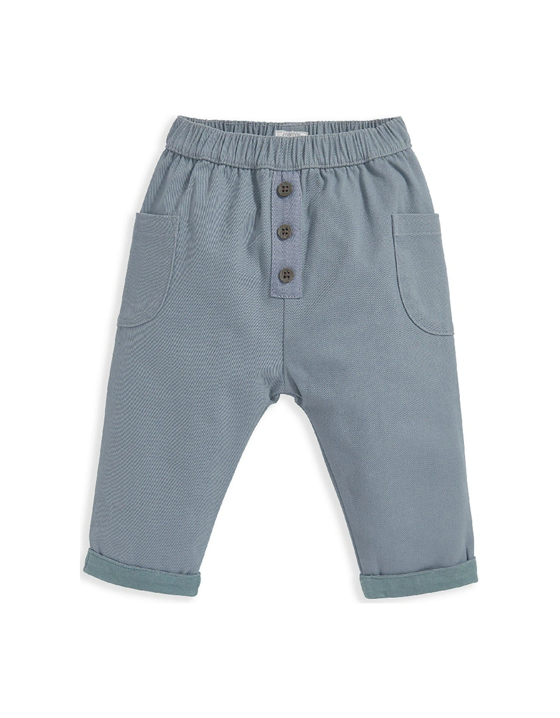 Baby Boys Twill Trousers - Blue, 2 of 1