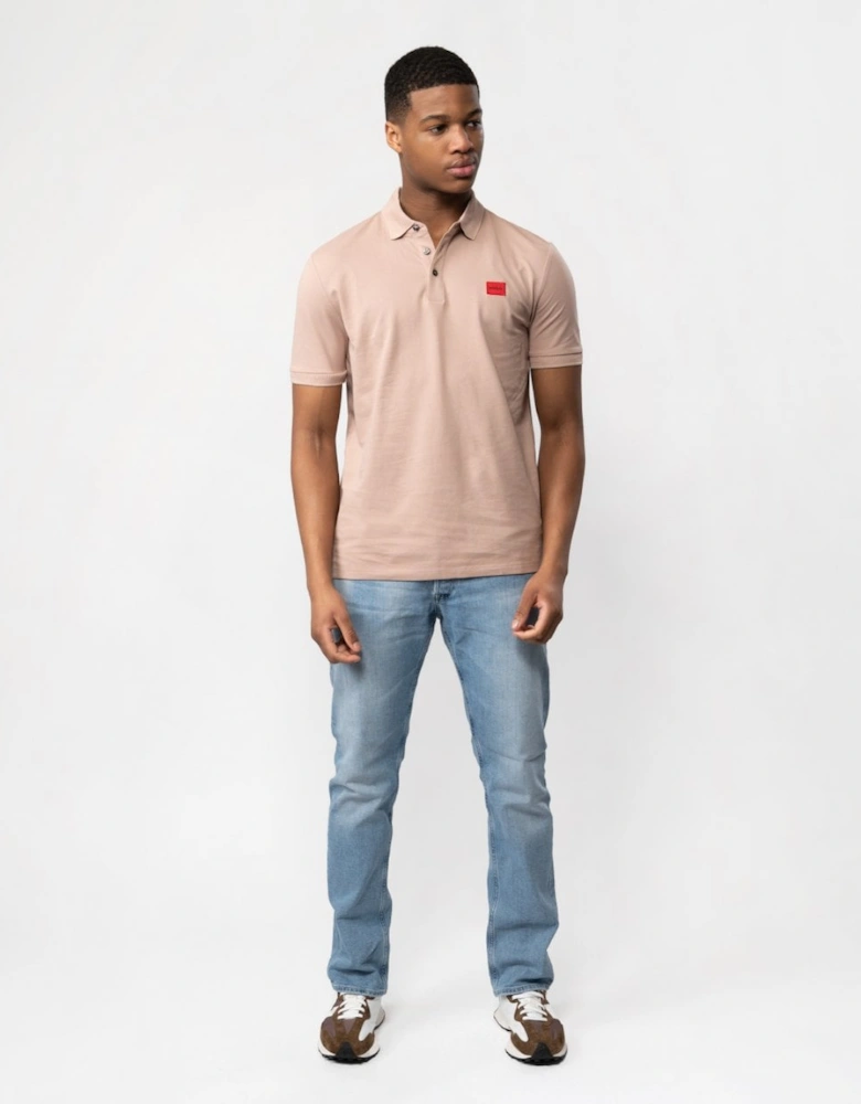 Dereso232 Mens Cotton-Piqué Slim-Fit Polo Shirt