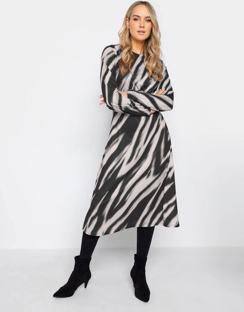 Tall Abstract Stripe Tea Dress