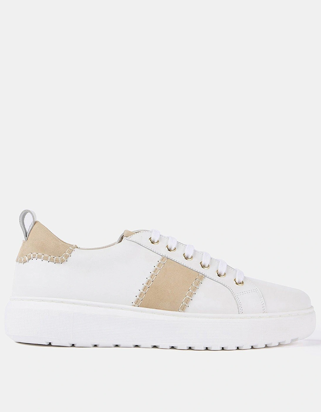 White Patchwork Trainers, 2 of 1