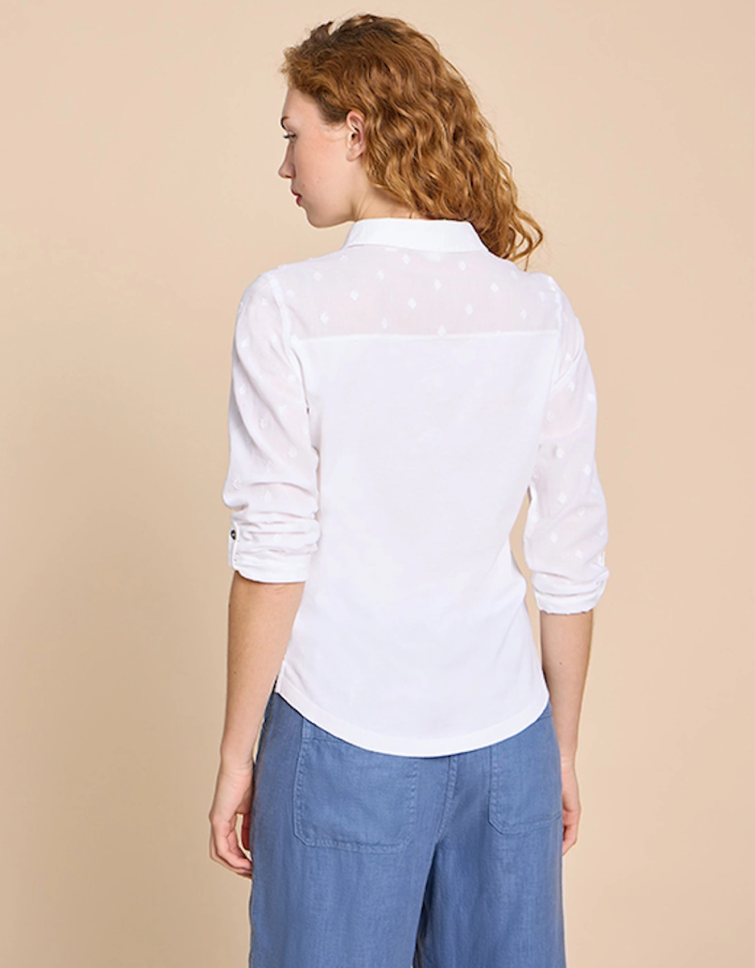 Women's Annie Mix Jersey Shirt Pale Ivory