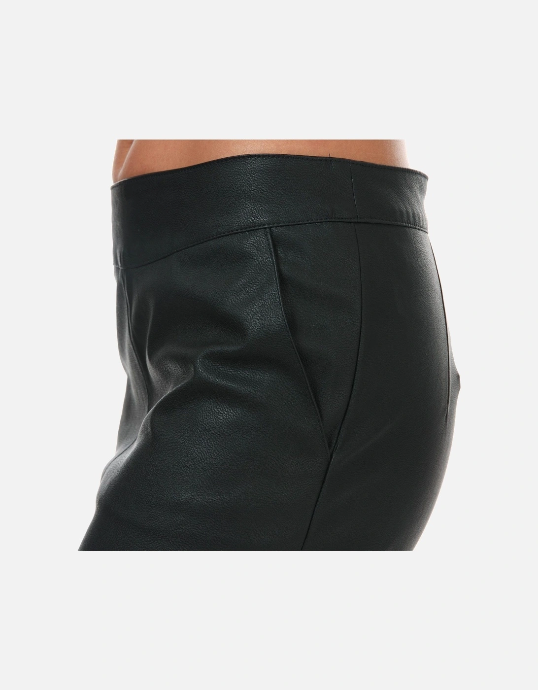 Womens Base Faux Leather Skirt