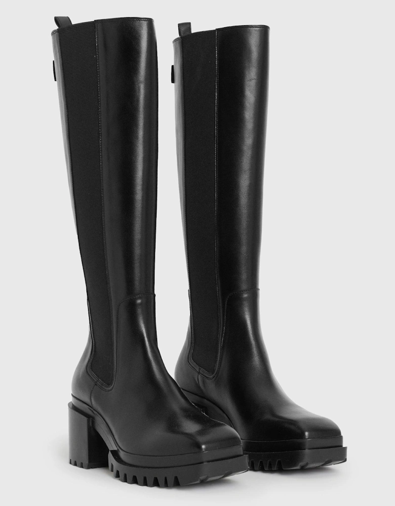 Natalia Knee High Boots - Black
