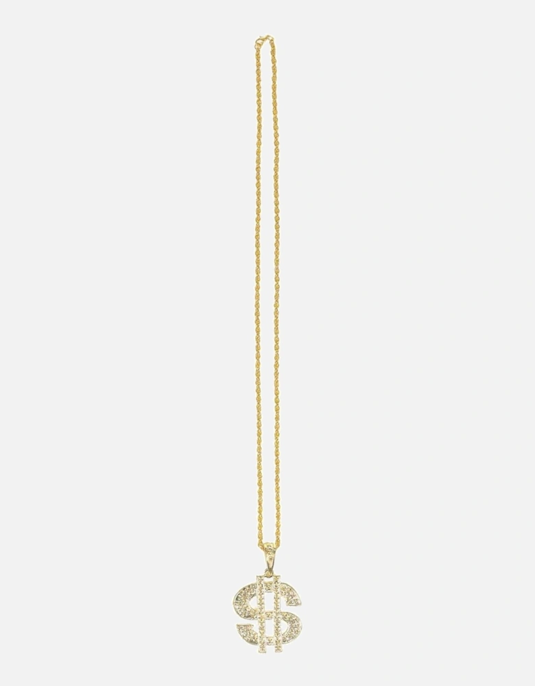 Casino Place Your Bets Dollar Sign Plastic Necklace