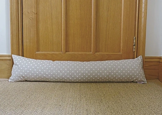 Hearts White Draught Excluder, 3 of 2