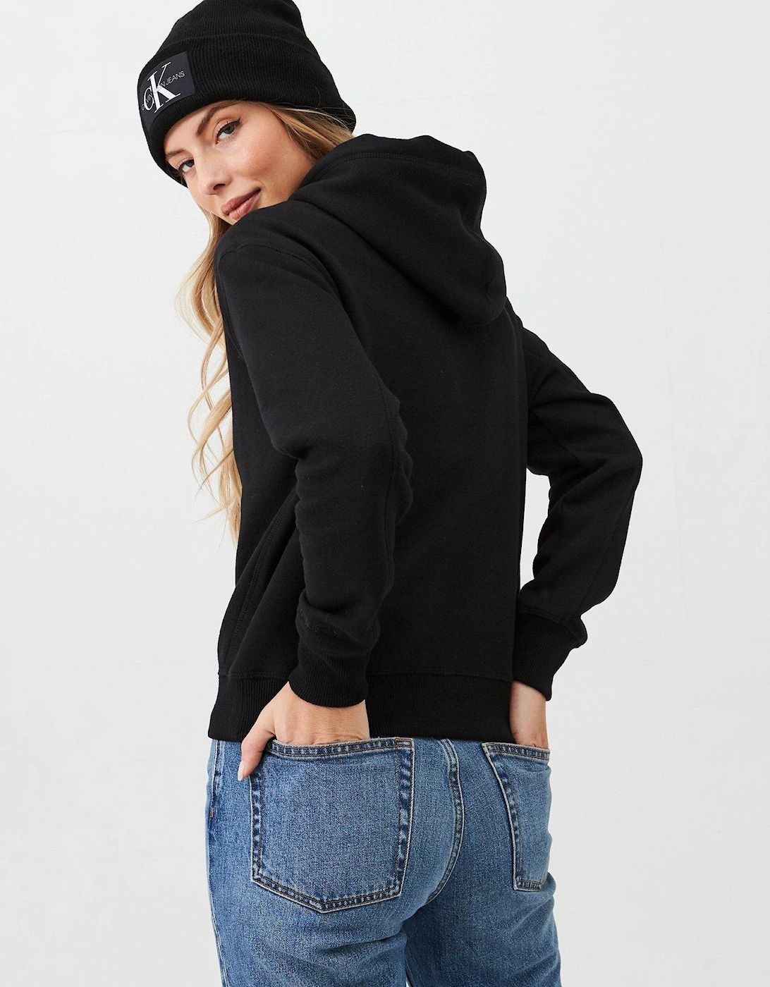 Embroidered Hoodie - Black