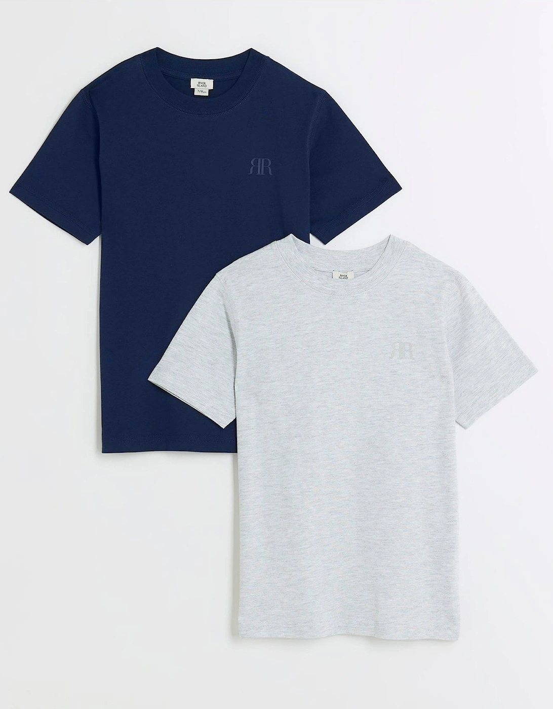 Boys Ri T-shirt 2 Pack - Grey, 2 of 1