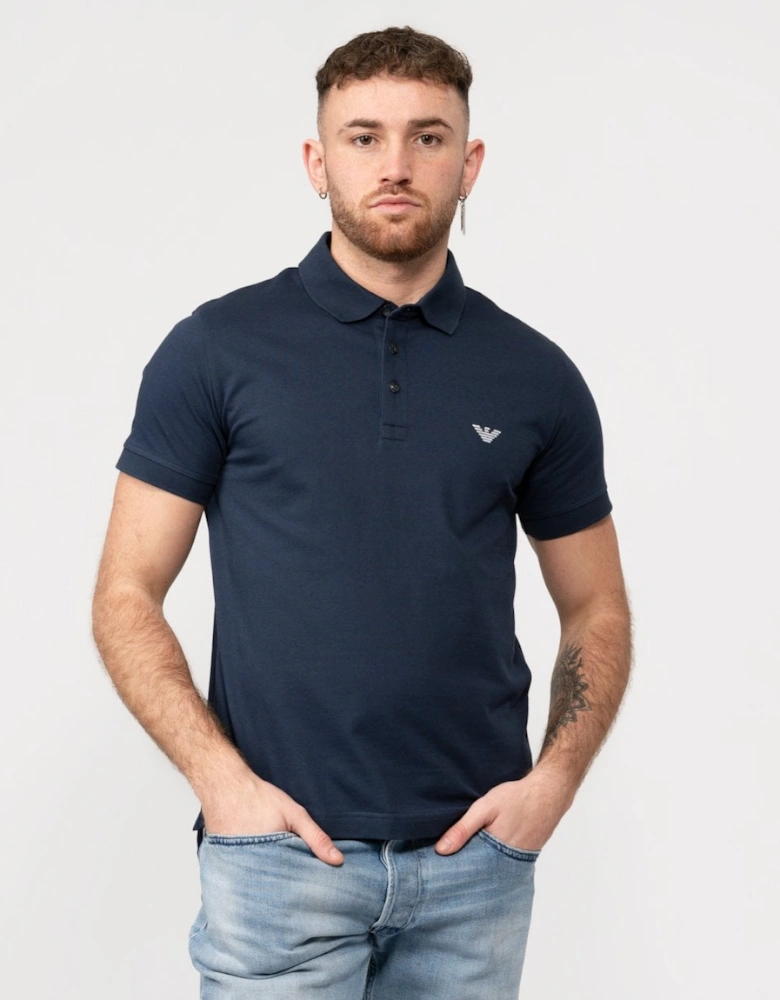 Mens Embroidered Eagle Beach Polo