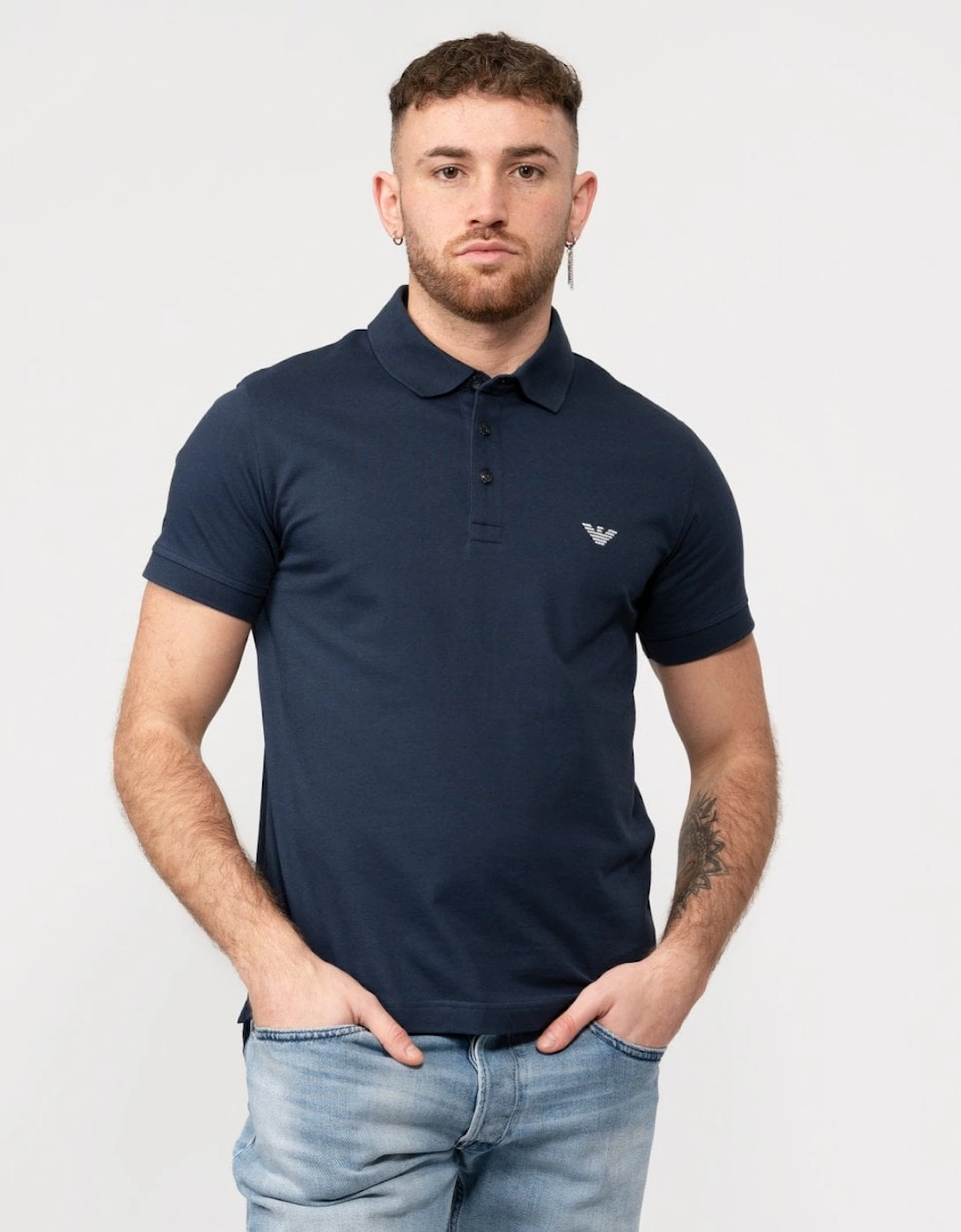 Mens Embroidered Eagle Beach Polo, 5 of 4