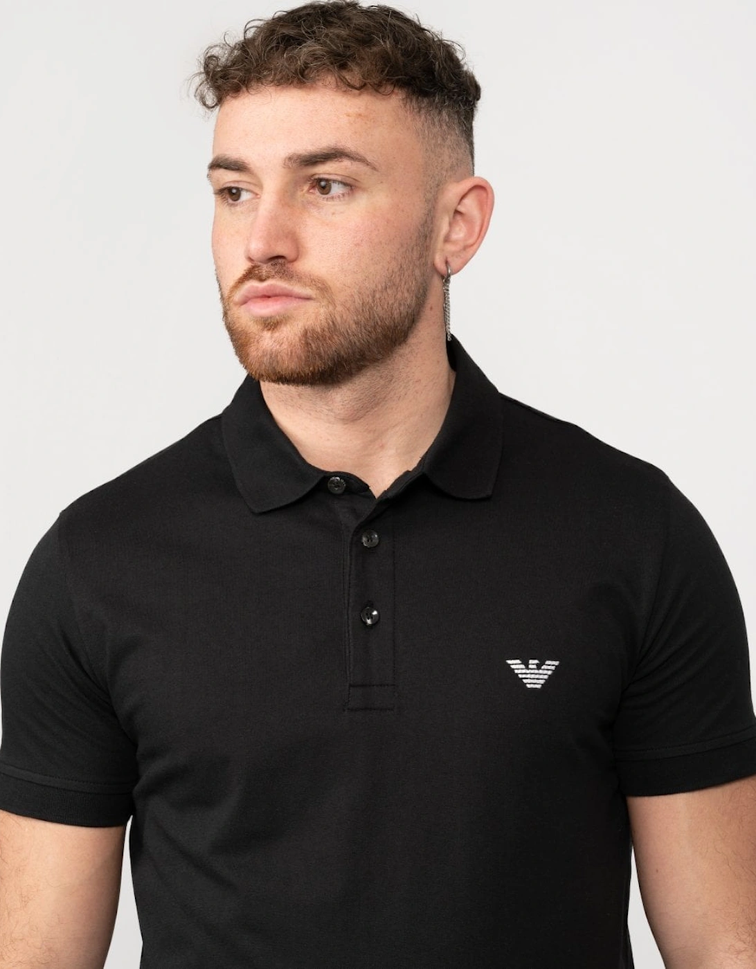 Mens Embroidered Eagle Beach Polo