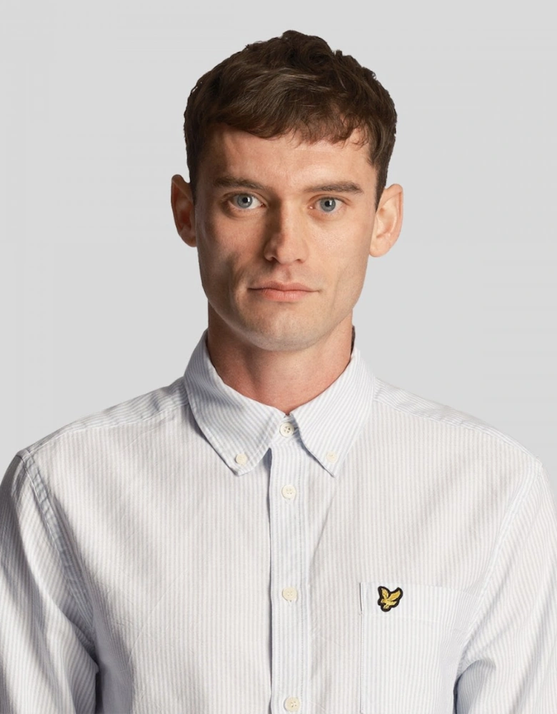 Lyle & Scott Mens Stripe Oxford Shirt