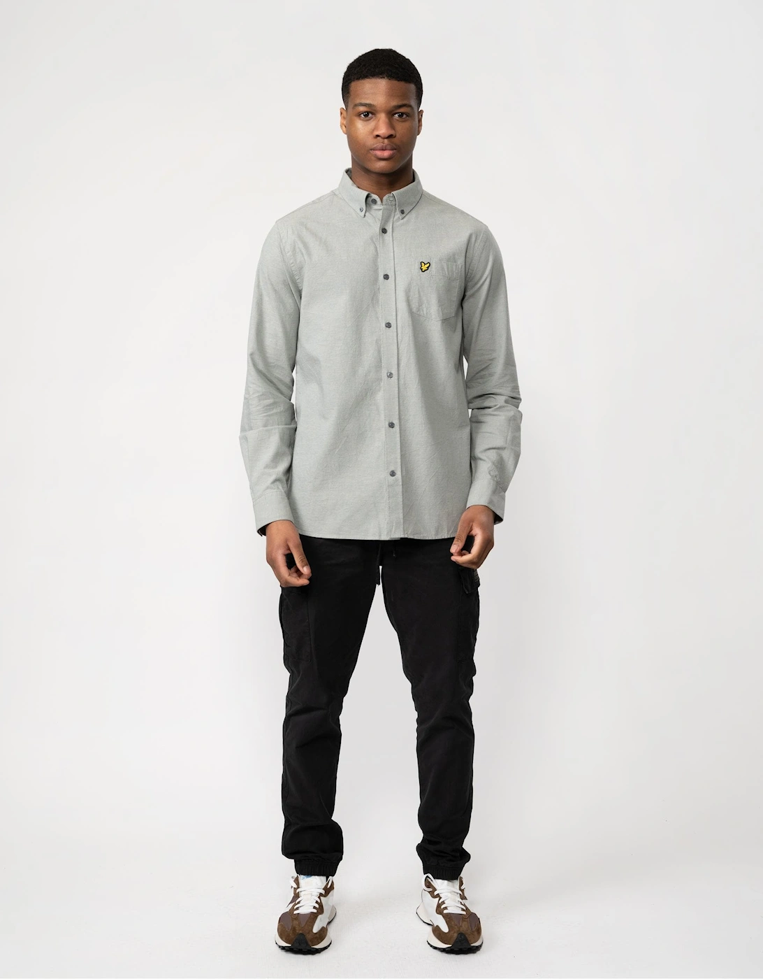 Lyle & Scott Cotton Linen Mens Button Down Shirt