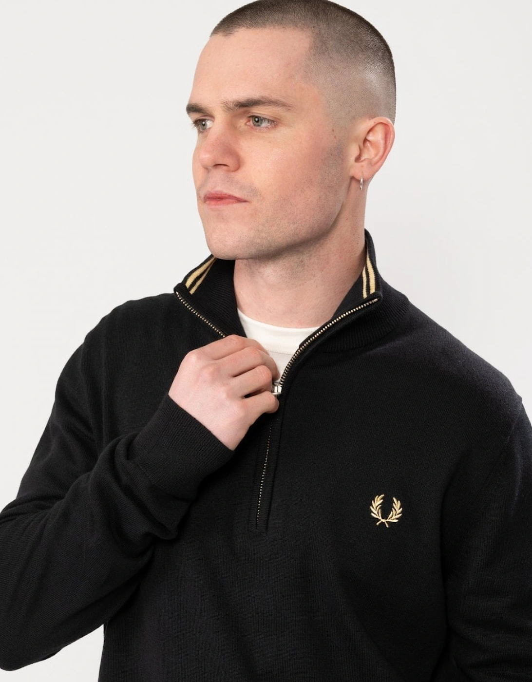 Mens Classic Half Zip Jumper