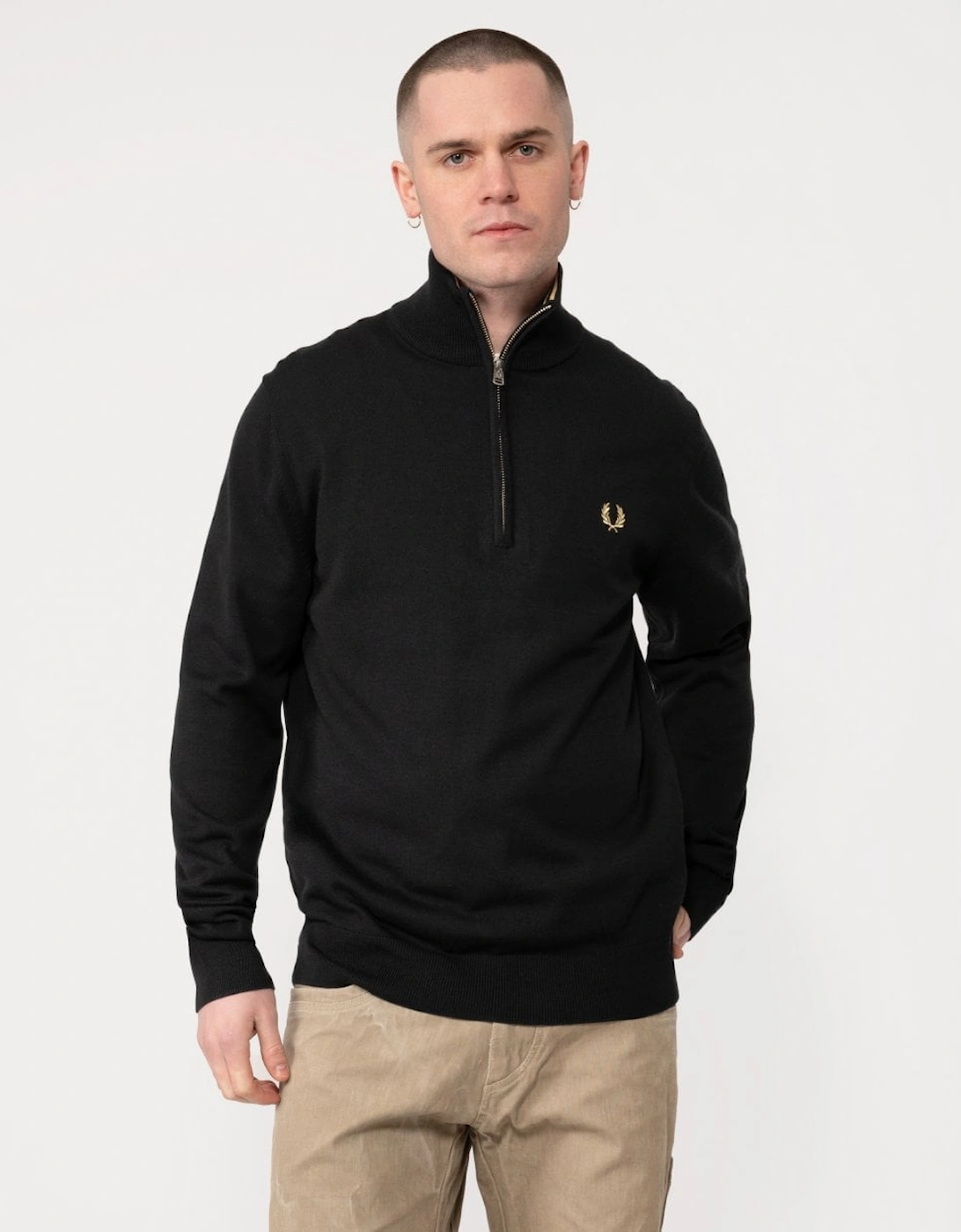 Mens Classic Half Zip Jumper, 5 of 4