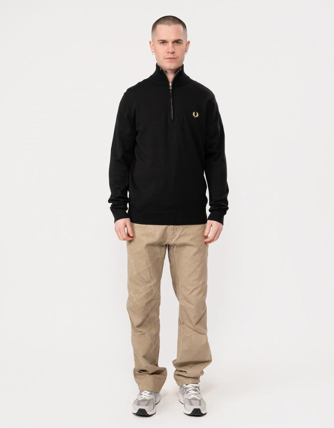 Mens Classic Half Zip Jumper