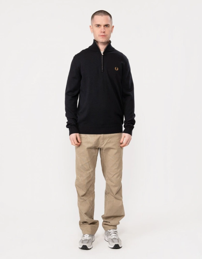 Mens Classic Half Zip Jumper