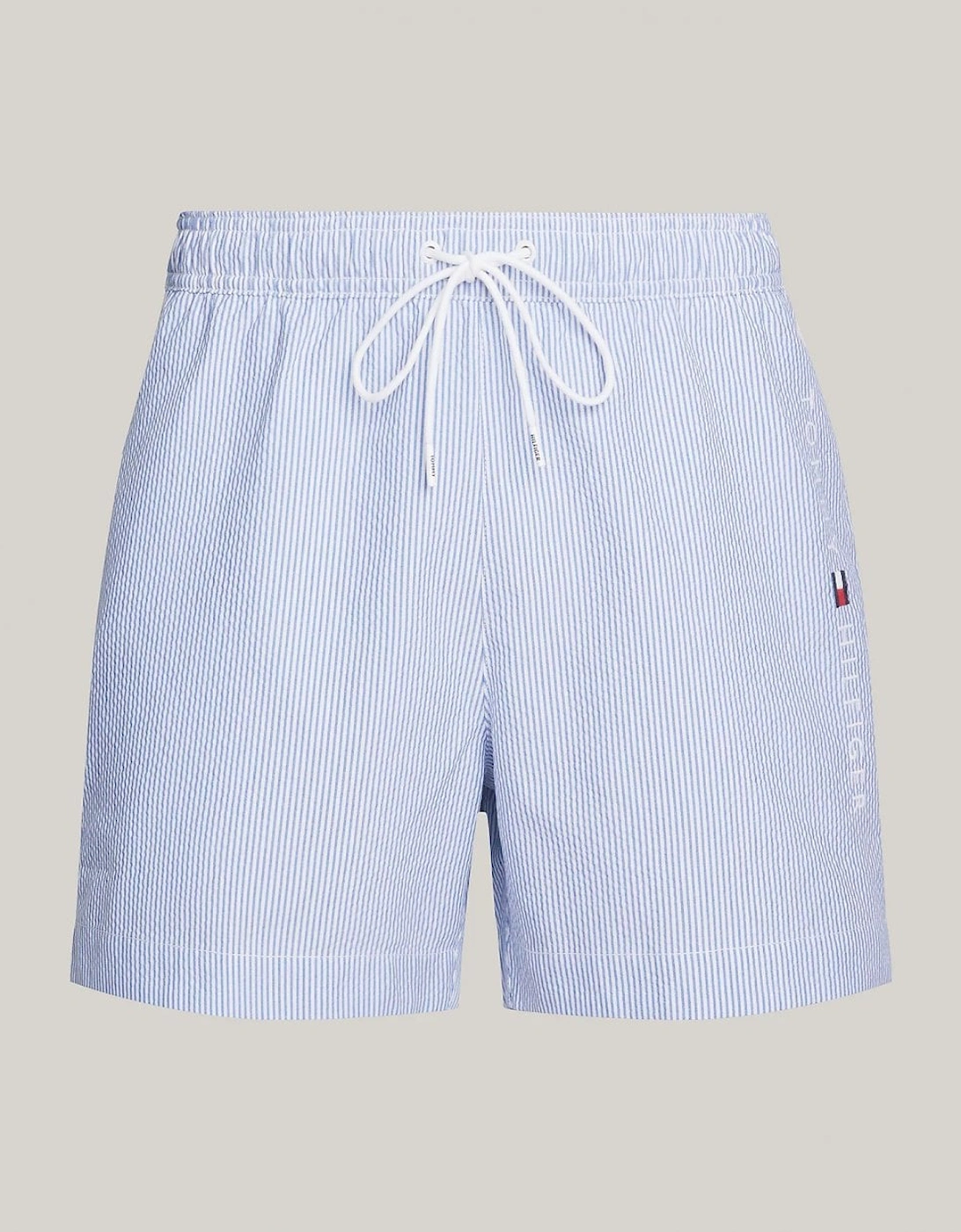 Medium Drawstring Stripe Mens Swim Shorts