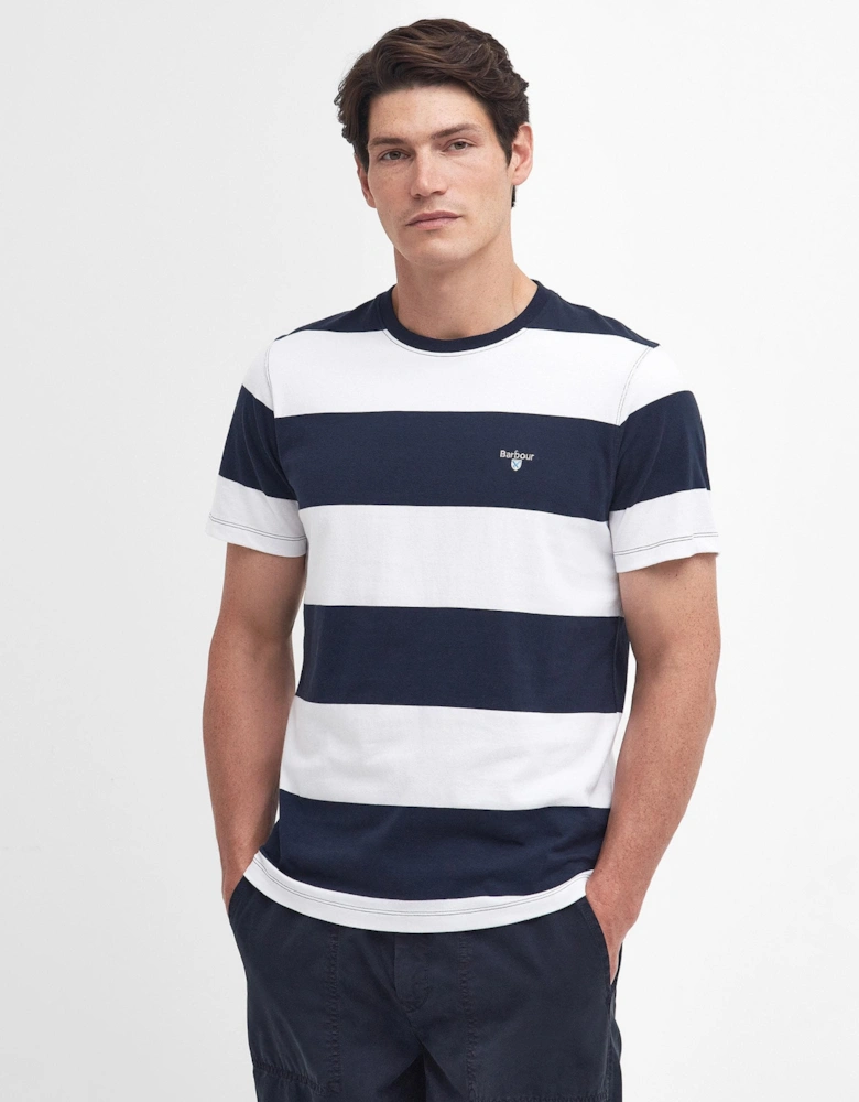 Whalton Stripe Mens Tailored T-Shirt