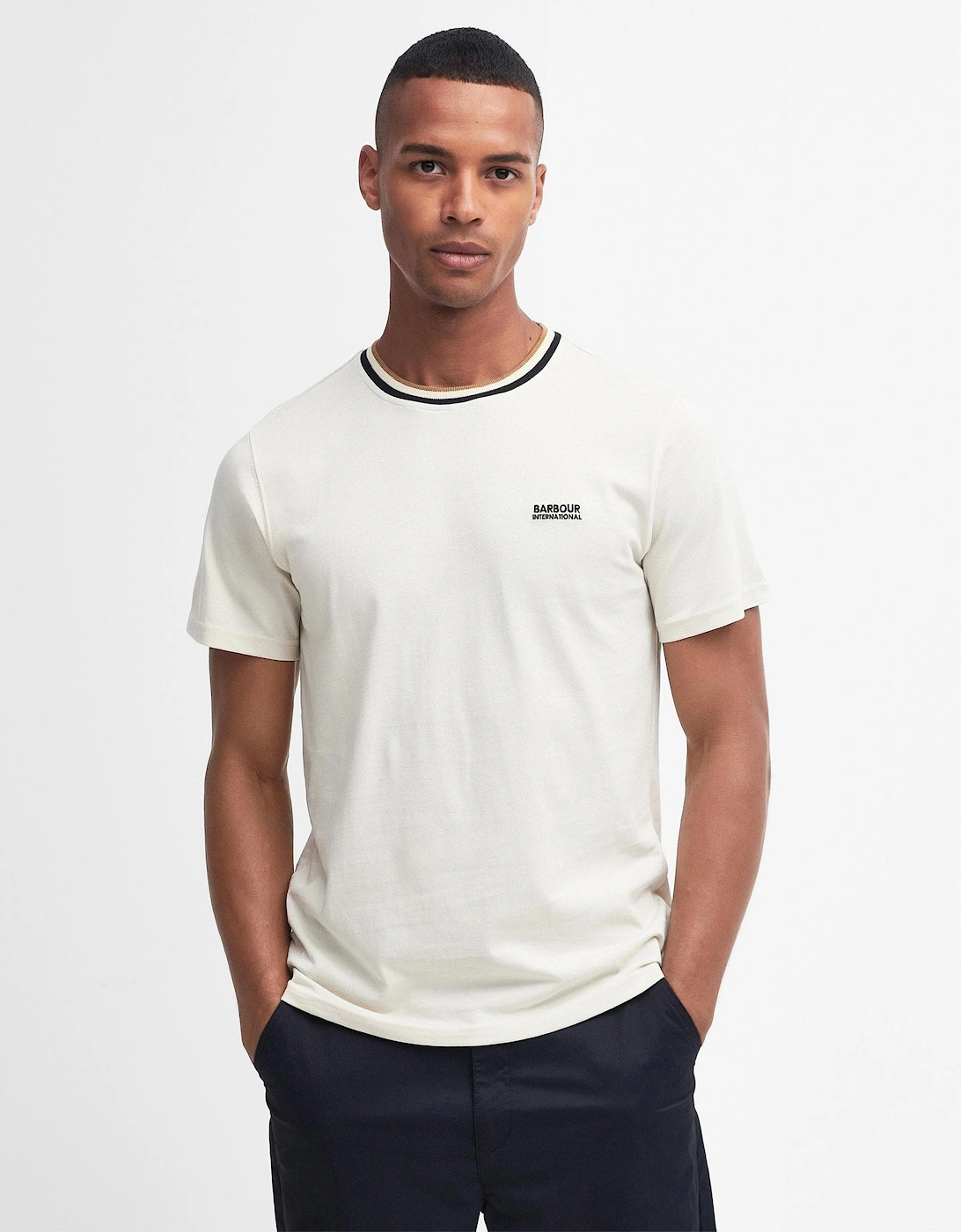 Buxton Mens Tailored Tipped T-Shirt, 8 of 7