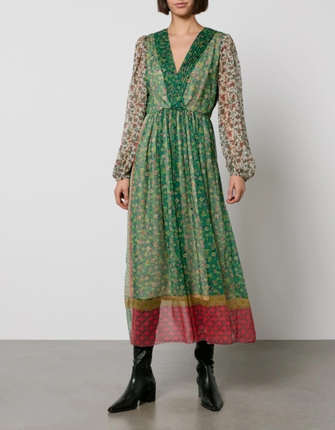 MAX&Co. Teruel Printed Chiffon Midi Dress, 2 of 1