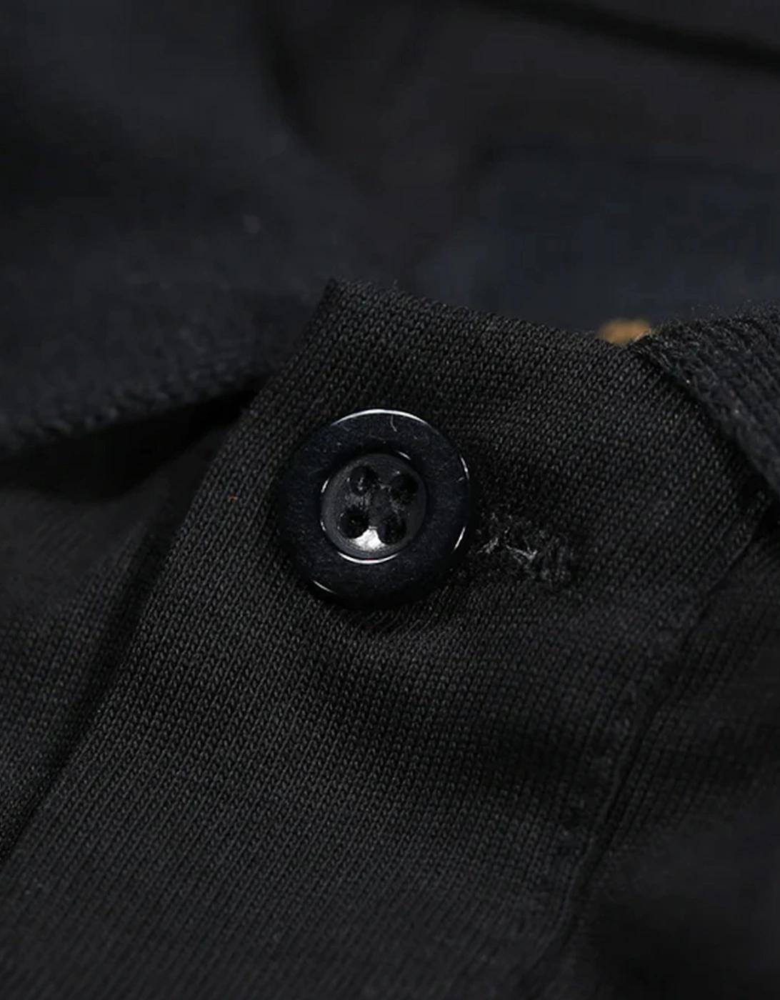 Luke Mens Laos Patch Pocket Polo Shirt (Black)
