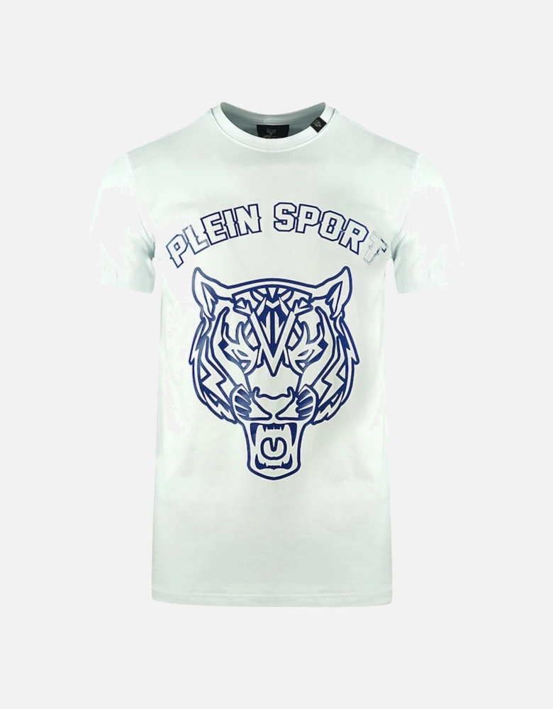 Plein Sport Large Stencil Tiger Logo White T-Shirt