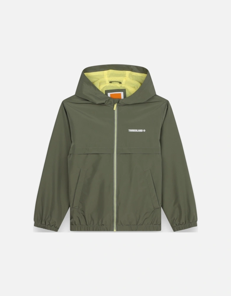 Khaki Green Windbreaker Jacket