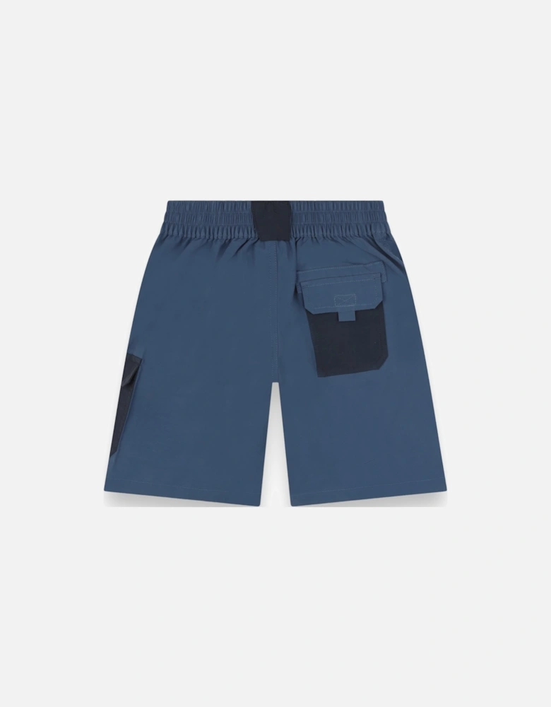 Blue Pocket Shorts