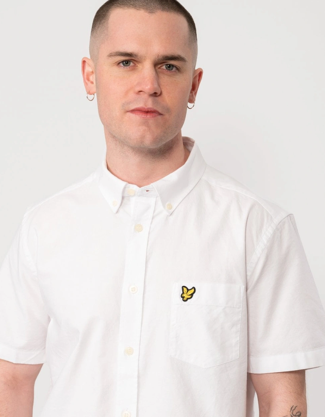 Lyle & Scott Mens Short Sleeve Oxford Shirt