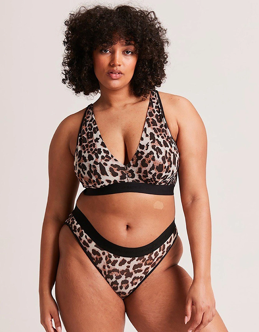 Mesh Fuller Cup Bra - Natural Leopard, 7 of 6