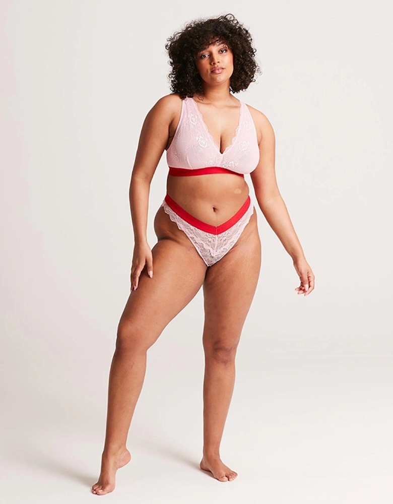 Lace Fuller Cup Bra - Pink