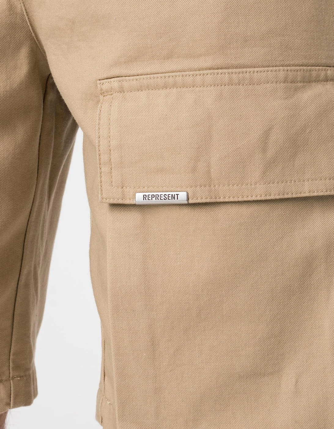 Oversized Cotton Cargo Shorts