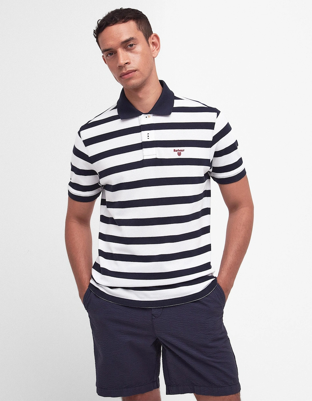 Stripe Mens Tailored Sports Polo, 8 of 7