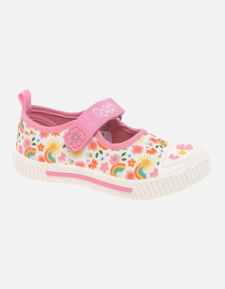 Halle Mary Jane Girls Infant Canvas Shoes