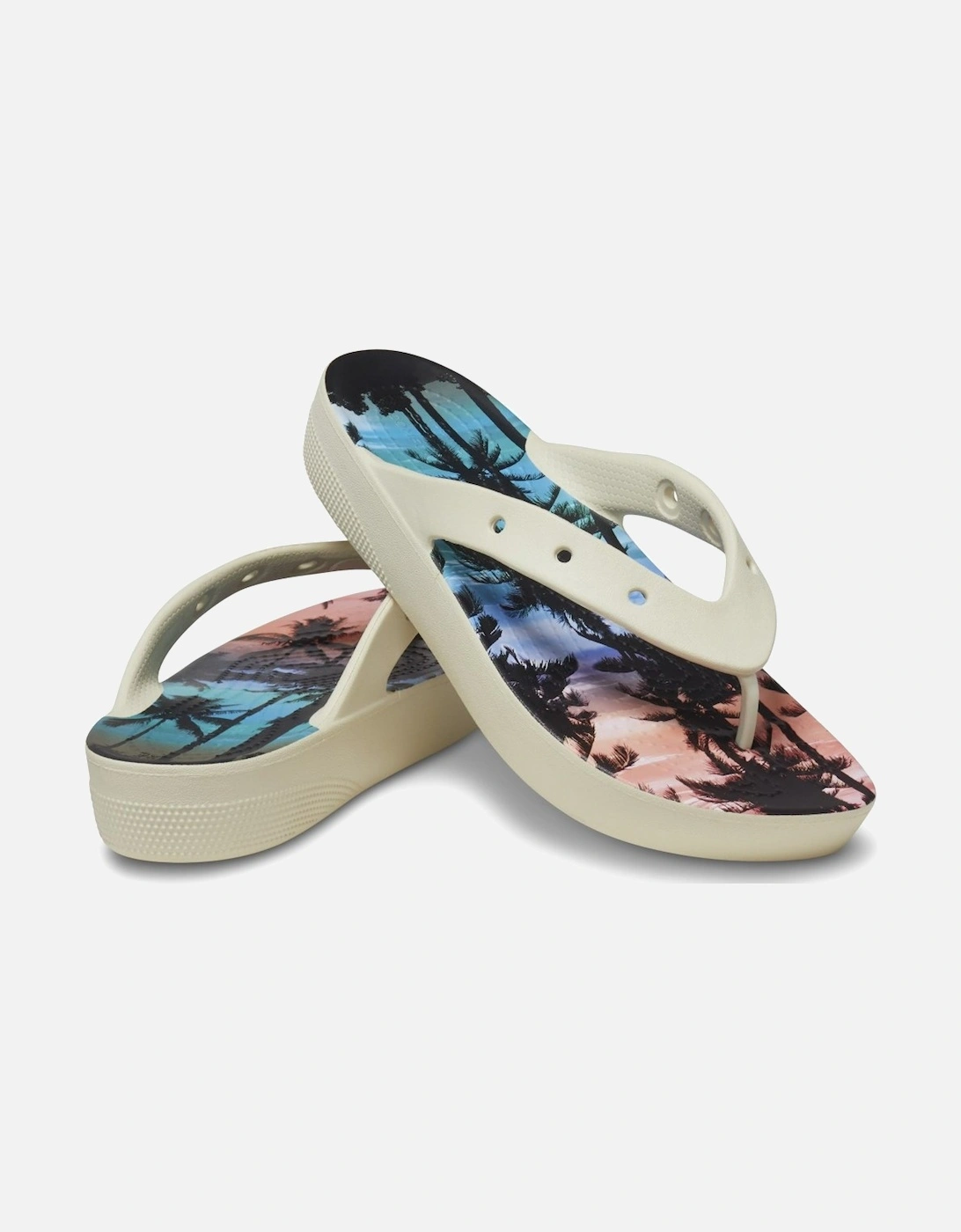 Classic Summer Nostalgia Platform Womens Flip Flops