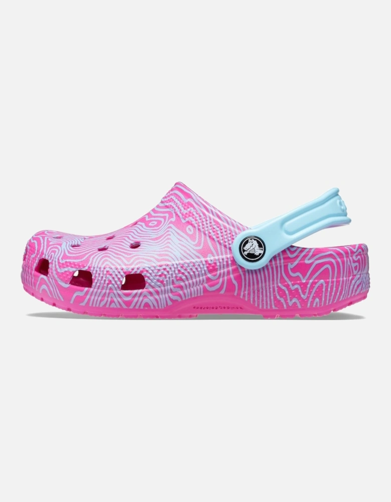 Classic Topographic Girls Clogs
