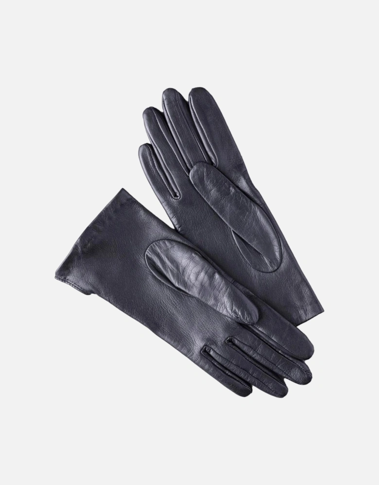 Beatrice Button Detail Leather Gloves