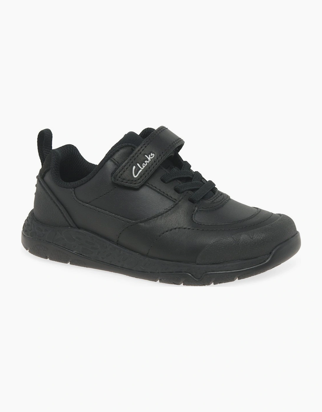 Clarks Boys Black  Steggy Stride Shoes - Size 13.5/E (Narrow)/F (Standard) Kids