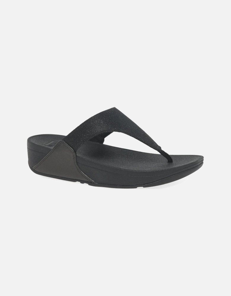 Lulu Shimmerlux Womens Toe Post Sandals