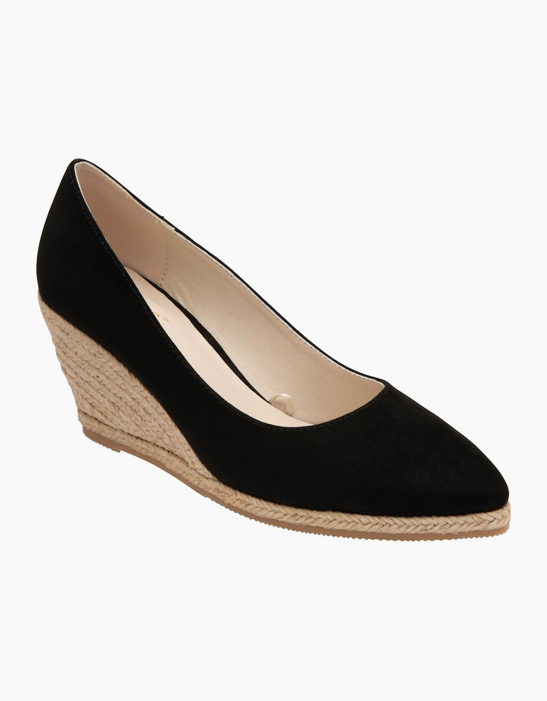 Lotus Women's Black Giselle Wedge Espadrilles  Size 7