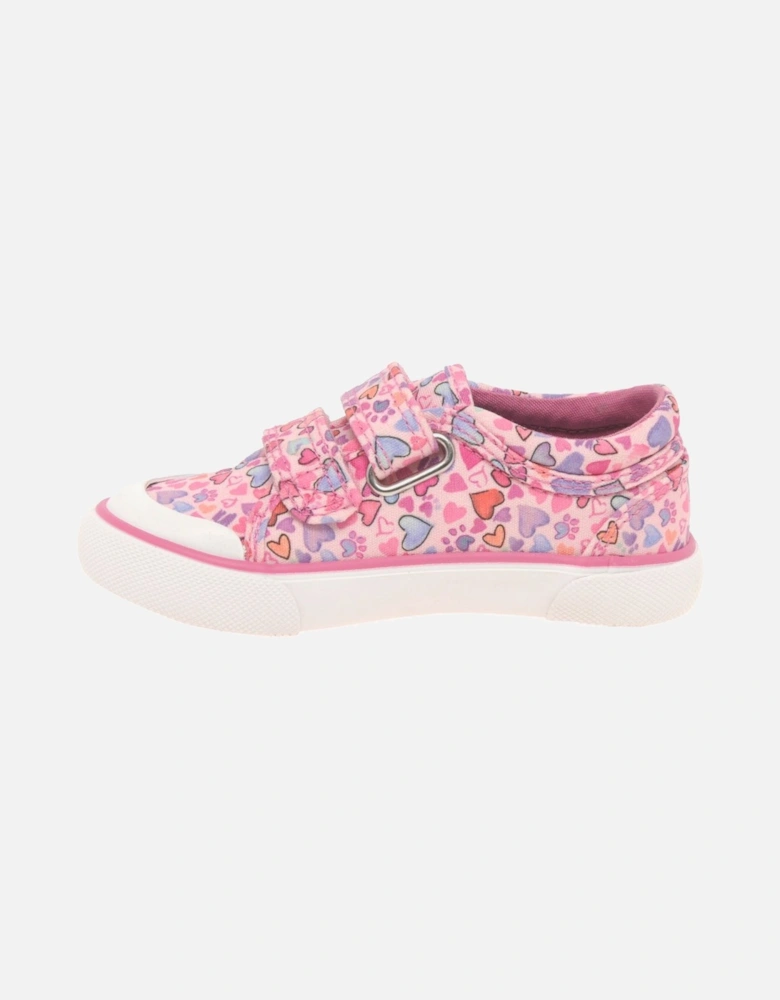 Loveheart Girls Infant Canvas Shoes