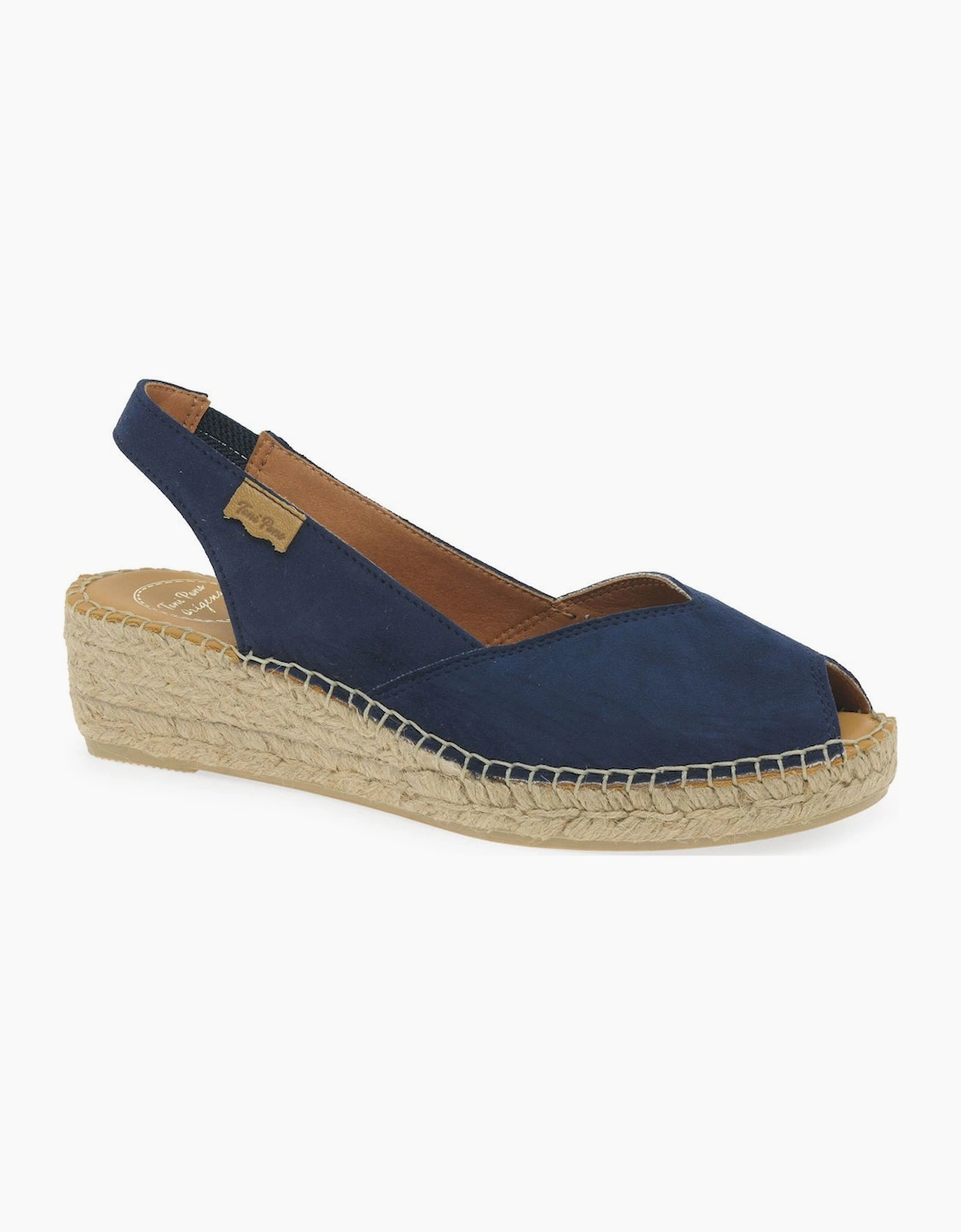 Toni Pons Women's Bernia Womens Wedge Heel Espadrille Sandals - Navy - Size: 4