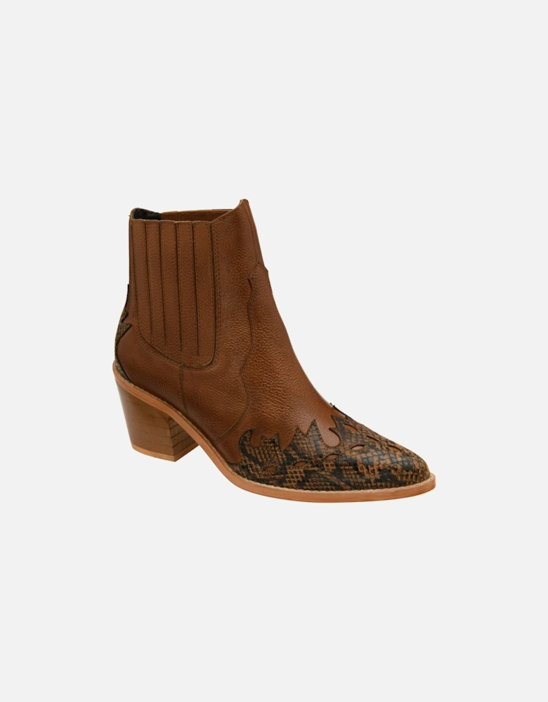 Galmoy Womens Western Ankle Boots