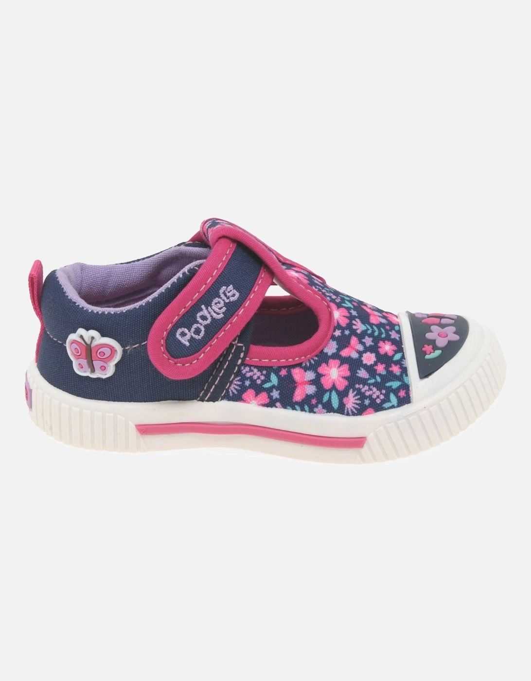 Millie T-Bar Girls Infant Canvas Shoes