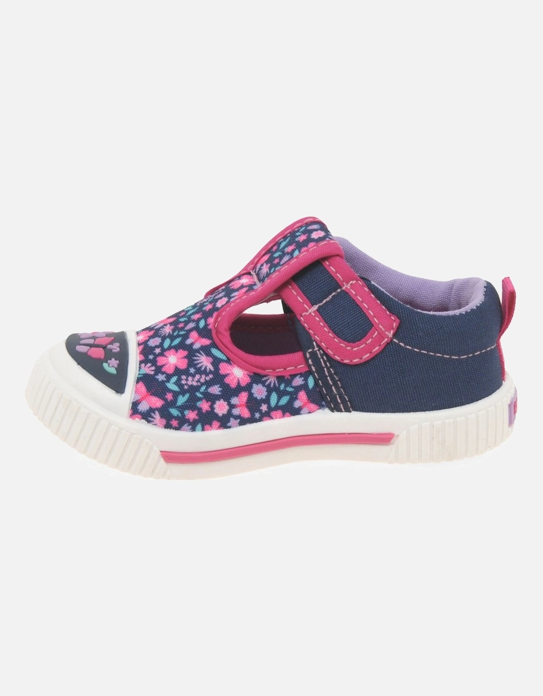 Millie T-Bar Girls Infant Canvas Shoes