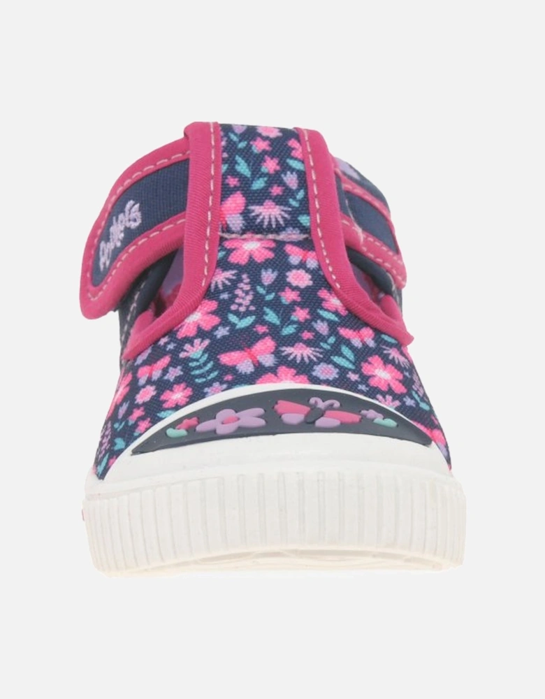 Millie T-Bar Girls Infant Canvas Shoes